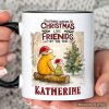 Nothing Warms Christmas Like Friends Pooh Bear Personalized Mug, Heartwarming Holiday Gift with Custom Name