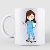 Nurse Chibi I Will Stab You Personalized Mug