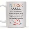 Nurse Nutrition Facts, Miracle Worker, Essential Traits - Personalized Custom Coffee Mug - NUR015_MG