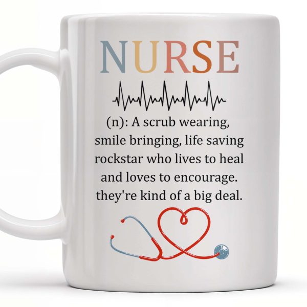 Nurse Nutrition Facts, Miracle Worker, Essential Traits - Personalized Custom Coffee Mug - NUR015_MG