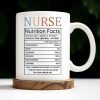Nurse Nutrition Facts, Miracle Worker, Essential Traits - Personalized Custom Coffee Mug - NUR015_MG