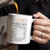 Nurse Nutrition Facts, Miracle Worker, Essential Traits - Personalized Custom Coffee Mug - NUR015_MG