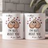 Nuts About You Gift For Couple Gift For Him - Personalized Mug