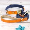 Nylon ID Dog Collar with Leash