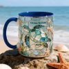 Ocean Breeze Turtle Coffee Accent Mug - Personalized Gift For Turtle Lovers 03HYLU210126