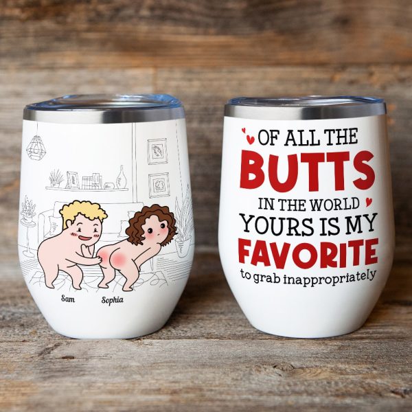 Of All The Butts Yours Is My Favorite-Personalized Coffee Mug- Gift For Couple- Funny Couple Coffee Mug