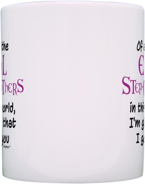 Of All the Evil Step Mothers I'm Glad I Got You Coffee Mug Funny Gift for Stepmom from Stepdaughter Stepson