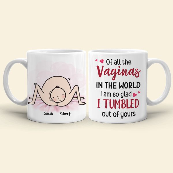 Of All The Vaginas, Gift For Mom, Personalized Mug, Mother and Child Mug, Mother's Day Gift