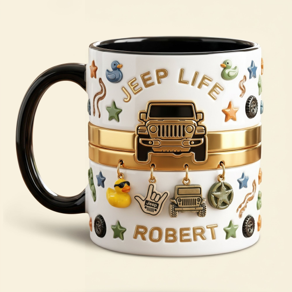 Off-Road Adventure - Personalized Accent Mug - Gift For Jeep Lovers NL122