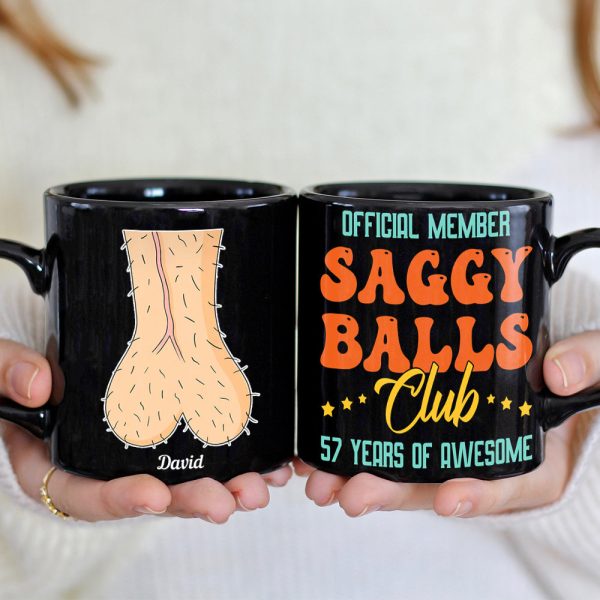 Office Member Saggy Balls Club-Gift For Father-Personalized Coffee Mug-Father's Day Mug