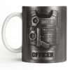 Officer, Badge, Handcuffs, And Gun - Personalized Custom Coffee Mug - OFC025_MG