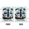 Officer, Police Uniform, Badge and Handcuffs - Personalized Custom Coffee Mug - GRAD268_MG