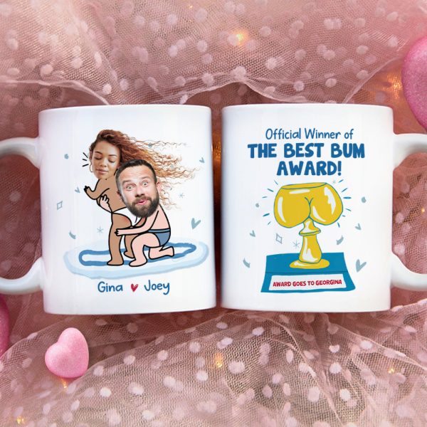 Official Winner Of The Best Bum Award, Couple Gift, Personalized Mug, Naughty Couple Mug
