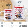 Old Couple Annoying Each Other 3D Effect - Personalized White Edge-to-Edge Mug