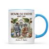 Old Couple Sitting On The Porch Growing Old Together Since Personalized Mug, Heartfelt Gift For Couple, For Him, For Her, Husband, Wife