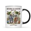 Old Couple Sitting On The Porch Growing Old Together Since Personalized Mug, Heartfelt Gift For Couple, For Him, For Her, Husband, Wife