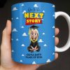 On To The Next Story Graduation Cap And Clouds - Personalized Custom Coffee Mug - GRAD360_MG