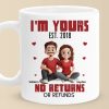 Once Yours, Always Yours - Couple Personalized Custom Mug - Gift For Husband Wife, Anniversary