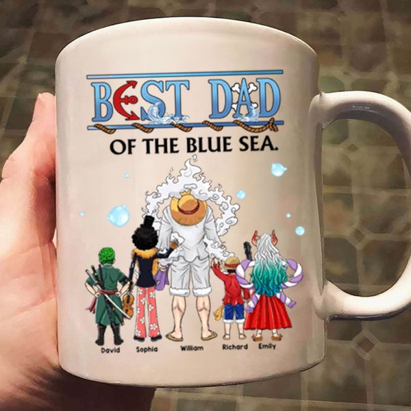 One Piece Best Dad Of The Blue Sea - Gift For Dad - Personalized Ceramic Mug - CL11 NA94
