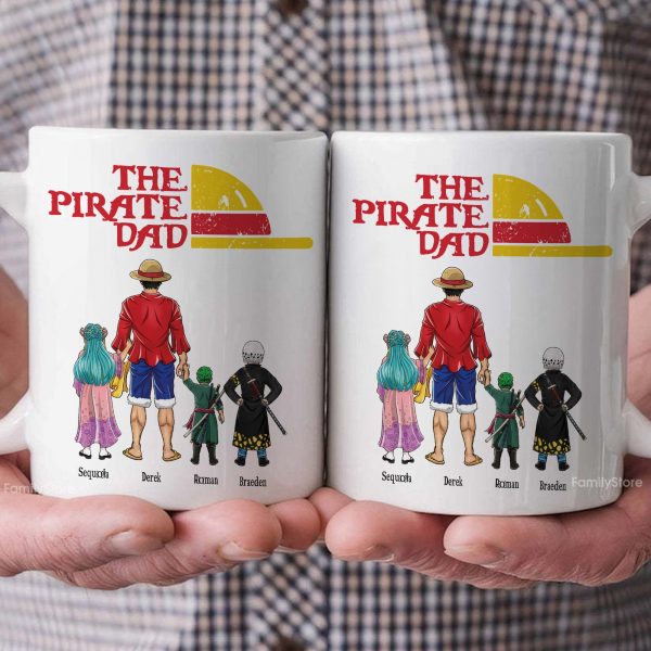 One Piece The Pirate Dad Hat - Gift For Dad - Personalized Ceramic Mug - CL11 NA94