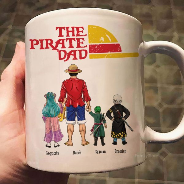 One Piece The Pirate Dad Hat - Gift For Dad - Personalized Ceramic Mug - CL11 NA94