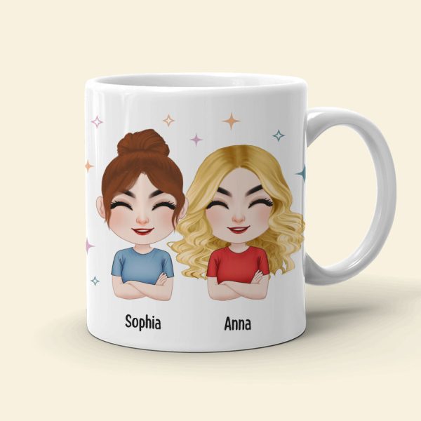 Only Besties Send Each Other Ugly Selfies - Personalized Friends Mug - Gift For Friends
