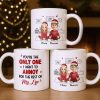 Only One I Want To Annoy, Text And Stars Design - Personalized Custom Coffee Mug - CPL1057_MG