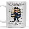Only The Baddest B*tches Are Police Officers, Police Badge and Officer - Personalized Custom Coffee Mug - OFC020_MG