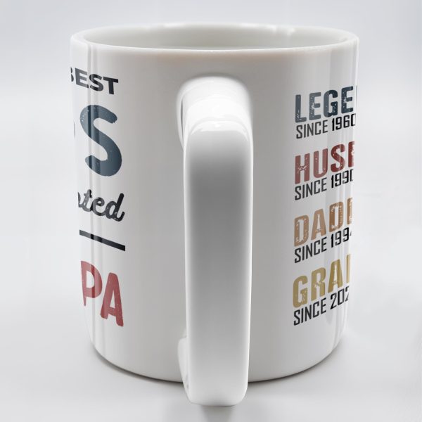 Only The Best Dads Get Promoted To Grandpa - Personalized Custom Coffee Mug - GRP031_MG