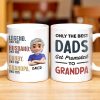 Only The Best Dads Get Promoted To Grandpa - Personalized Custom Coffee Mug - GRP031_MG
