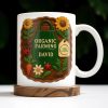 Organic Farming, Sunflower And Ladybug Design - Personalized Custom Coffee Mug - FAM383_MG