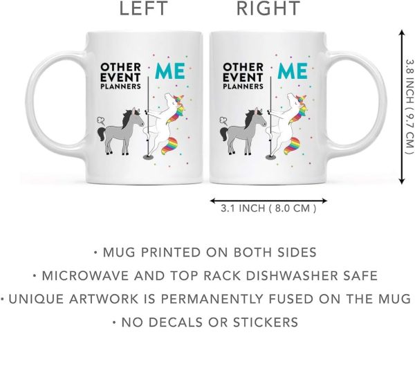 Other Event Planners Me Funny Coffee Mug, Unicorn Event Planner Humor Gift, Birthday Christmas Gift for Planner Coworker Friend