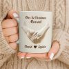 Our 1st Christmas Engaged, Holding Hands With Ring - Personalized Custom Coffee Mug - CPL1055_MG