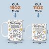 Our Family A Whole Lot Of Love - Family Personalized Custom 3D Inflated Effect Printed Mug - Gift For Family Members
