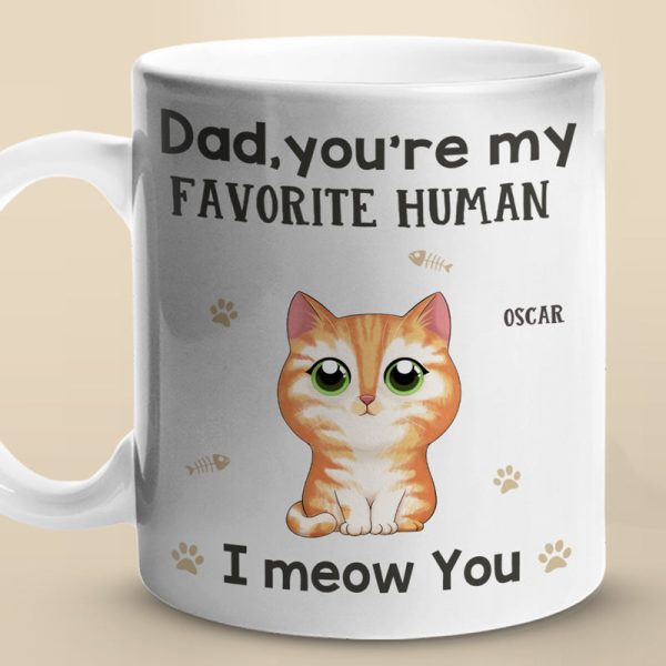 Our Favorite Human - Dog Personalized Custom Mug - Gift For Pet Owners, Pet Lovers