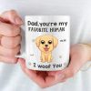 Our Favorite Human - Dog Personalized Custom Mug - Gift For Pet Owners, Pet Lovers