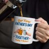 Our First Father's Day Together Cheers - Personalized Mug