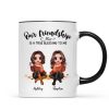Our Friendship Is True Blessing Fall Season Pretty Besties Sisters Sitting Personalized Mug