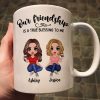 Our Friendship Is True Blessing Pretty Besties Sisters Sitting Personalized Mug