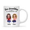Our Friendship Is True Blessing Pretty Besties Sisters Sitting Personalized Mug