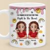 Our Friendship Knows No Bounds - Bestie Personalized Custom 3D Inflated Effect Printed Mug - Gift For Best Friends, BFF, Sisters