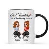 Our Friendship True Blessing Pretty Cartoon Besties Sisters Personalized Mug