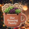 Our Growing Family Succulent Coffee Mug - Personalized Custom Acrylic Ornament, Christmas Gift - GARD024_ACO