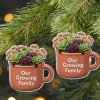 Our Growing Family Succulent Coffee Mug - Personalized Custom Acrylic Ornament, Christmas Gift - GARD024_ACO