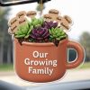 Our Growing Family Succulent Coffee Mug - Personalized Custom Acrylic Ornament, Christmas Gift - GARD024_ACO