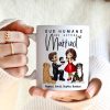 Our Humans Are Getting Married Personalized Mug, Custom Dog Cat Engagement Cup, Pet Engagement Wedding Gift
