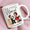 Our Humans Are Getting Married Personalized Mug, Custom Dog Cat Engagement Cup, Pet Engagement Wedding Gift