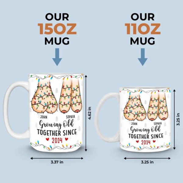 Our Love Is A Beautiful Blend Of Sweetness - Couple Personalized Custom Mug - Gift For Husband Wife, Anniversary