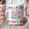 Our Love Is Like A Balloon - Personalized Couple Tumbler - Gift For Funny Couple