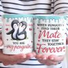 Our Love Is Like The Bond Of Penguins, Unbreakable And Eternal - Couple Personalized Custom 3D Inflated Effect Printed Mug - Gift For Husband Wife, Anniversary